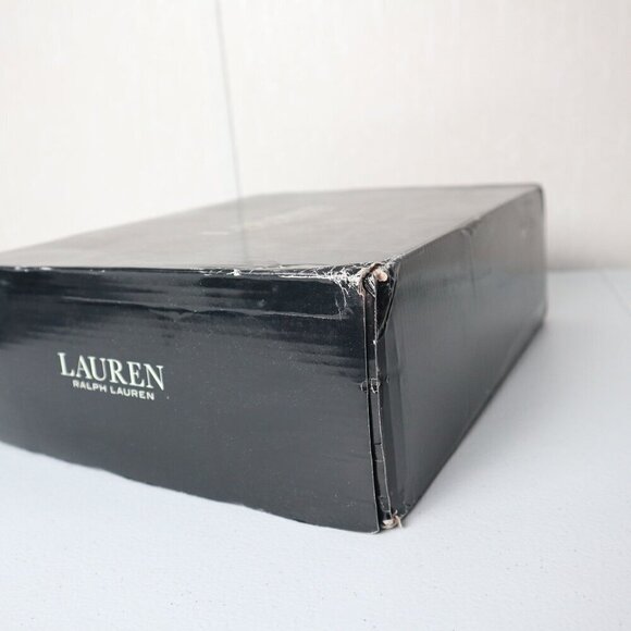 LAUREN RALPH LAUREN Gold Distressed Lug Sole Goring Corinne  Block Heel Booties - Picture 11 of 12